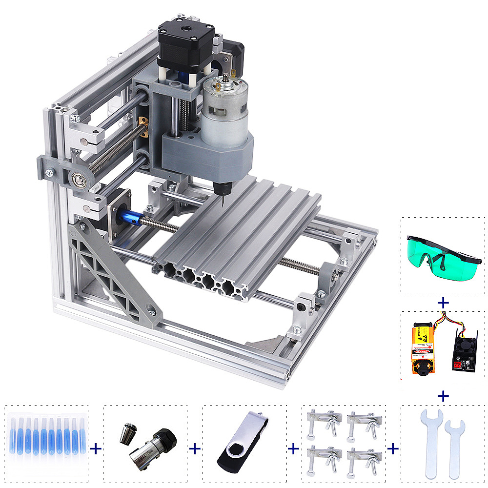 Mini Laser Engraver Cnc Router - CNC 1610เลเซอร์เครื่องมินิเลเซอร์แกะสลักเครื่อง GRBL ควบคุม DIY เครื่องตัดแกะสลักตัดไม้เครื่อง