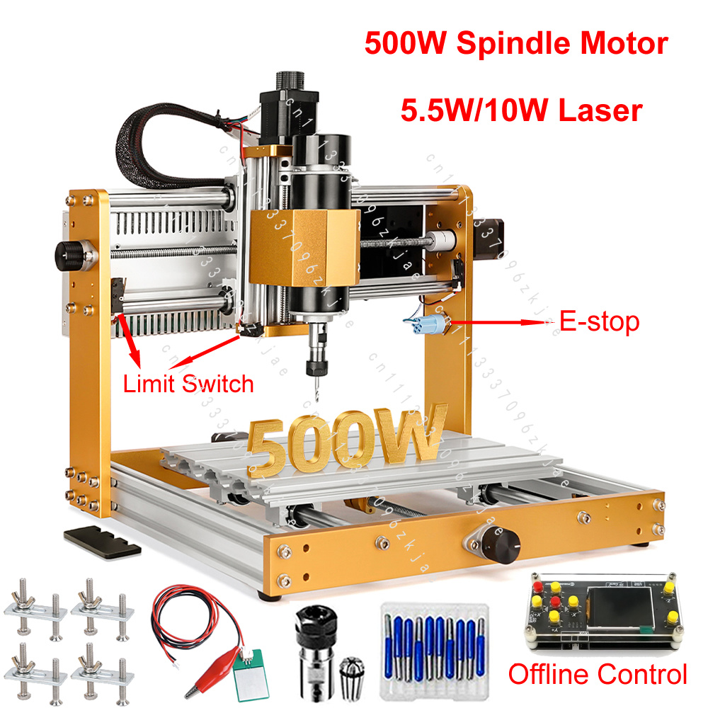 Mini Laser Engraver Cnc Router - เครื่องเราเตอร์ CNC อลูมิเนียมขนาดเล็กแบบออฟไลน์ 3018 เครื่องแกะสลักเลเซอร์ 3018