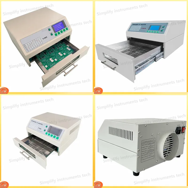 เตาอบรีโฟลว์ T962 110V 220V สถ - Reflow Oven Pcb T962 บทวิจารณ์และราคา
