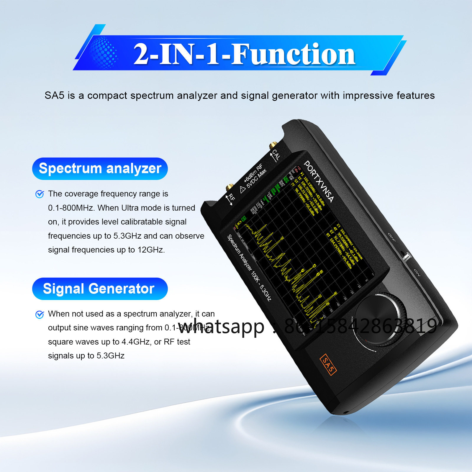 เครื่องวิเคราะห์สเปกตรัมแบบพกพ - Signal Generator Spectrum Analyzer บทวิจารณ์และราคา