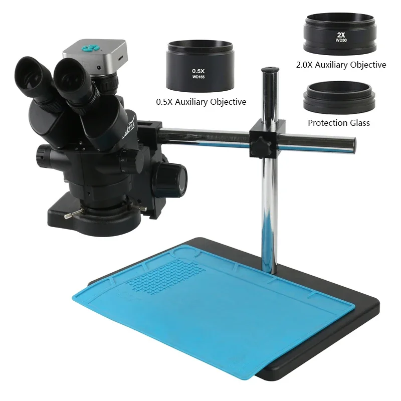 ซูม 3.5X-90X Confocal Trinocul - Stereo Trinocular Microscope Pcb บทวิจารณ์และราคา