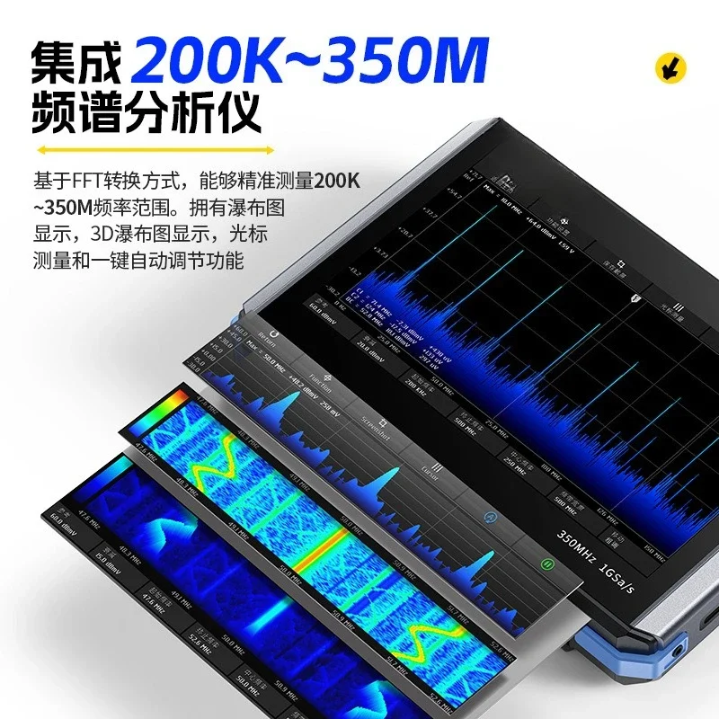 ออสซิลโลสโคปแบบจอแบน 4-อิน-1 3 - Signal Generator Spectrum Analyzer บทวิจารณ์และราคา